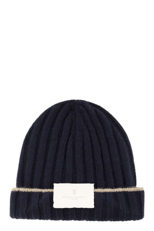 BRUNELLO CUCINELLI Classic Ribbed Cashmere Knit Beanie