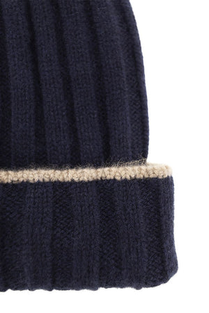 BRUNELLO CUCINELLI Classic Ribbed Cashmere Knit Beanie