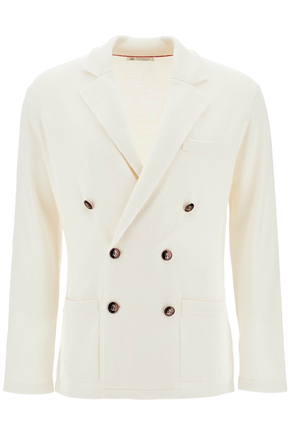 BRUNELLO CUCINELLI Classic Cashmere Cardigan with Notched Lapels