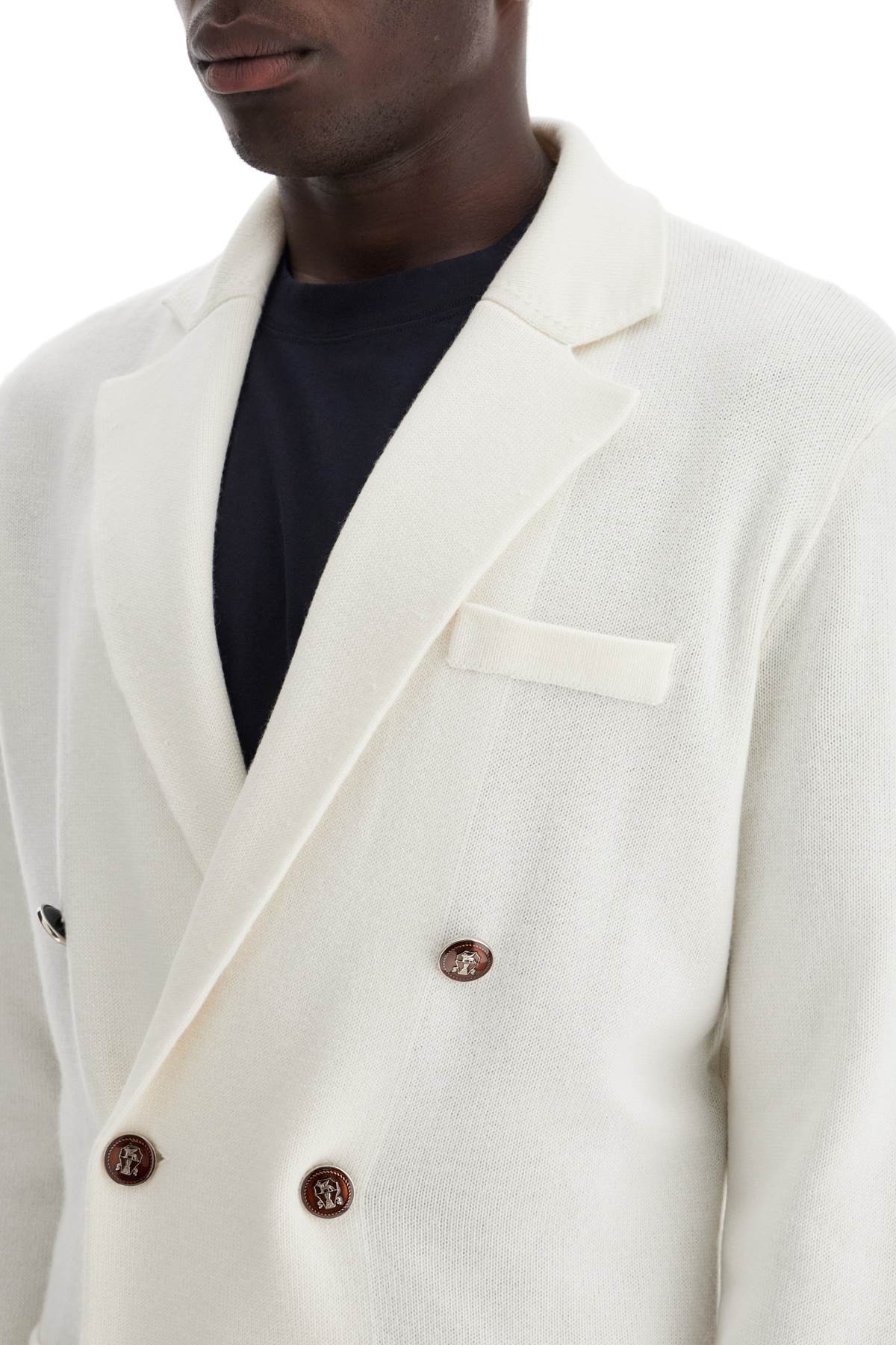 BRUNELLO CUCINELLI Luxury Cashmere Double-Breasted Cardigan