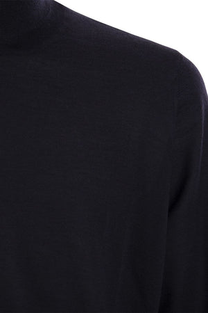 Men's Lightweight Cashmere and Silk Turtleneck Sweater for FW23 in Grey