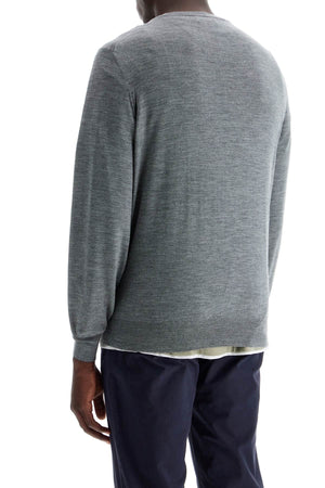 BRUNELLO CUCINELLI Men's Grey Cashmere Sweater for FW23