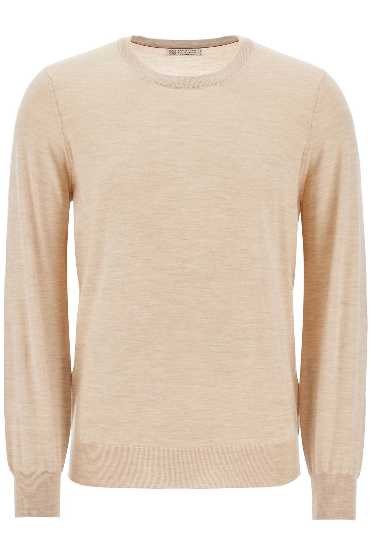 BRUNELLO CUCINELLI Men's Grey Cashmere Sweater for FW23