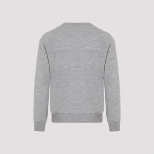 BRUNELLO CUCINELLI Men's Grey Cashmere Sweater for FW23