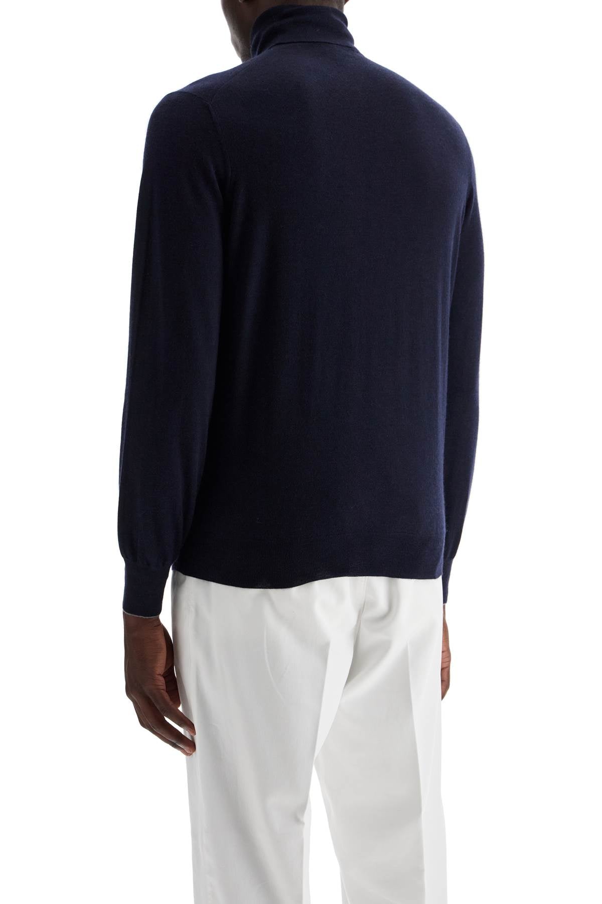 BRUNELLO CUCINELLI Elegant High-Neck Pullover Sweater in Virgin Wool Blend