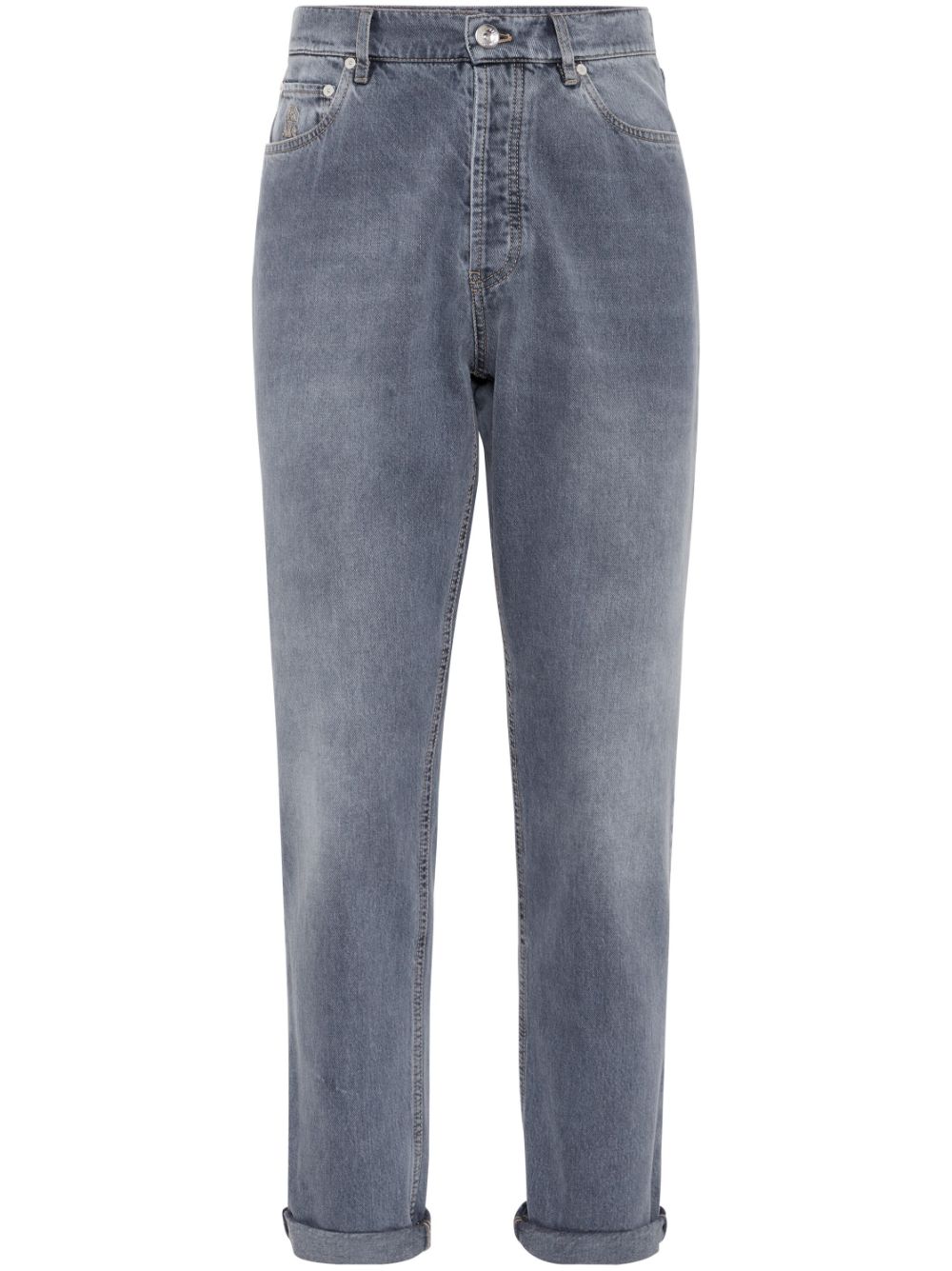 BRUNELLO CUCINELLI Iconic Fit Denim Jeans - Beluga Grey