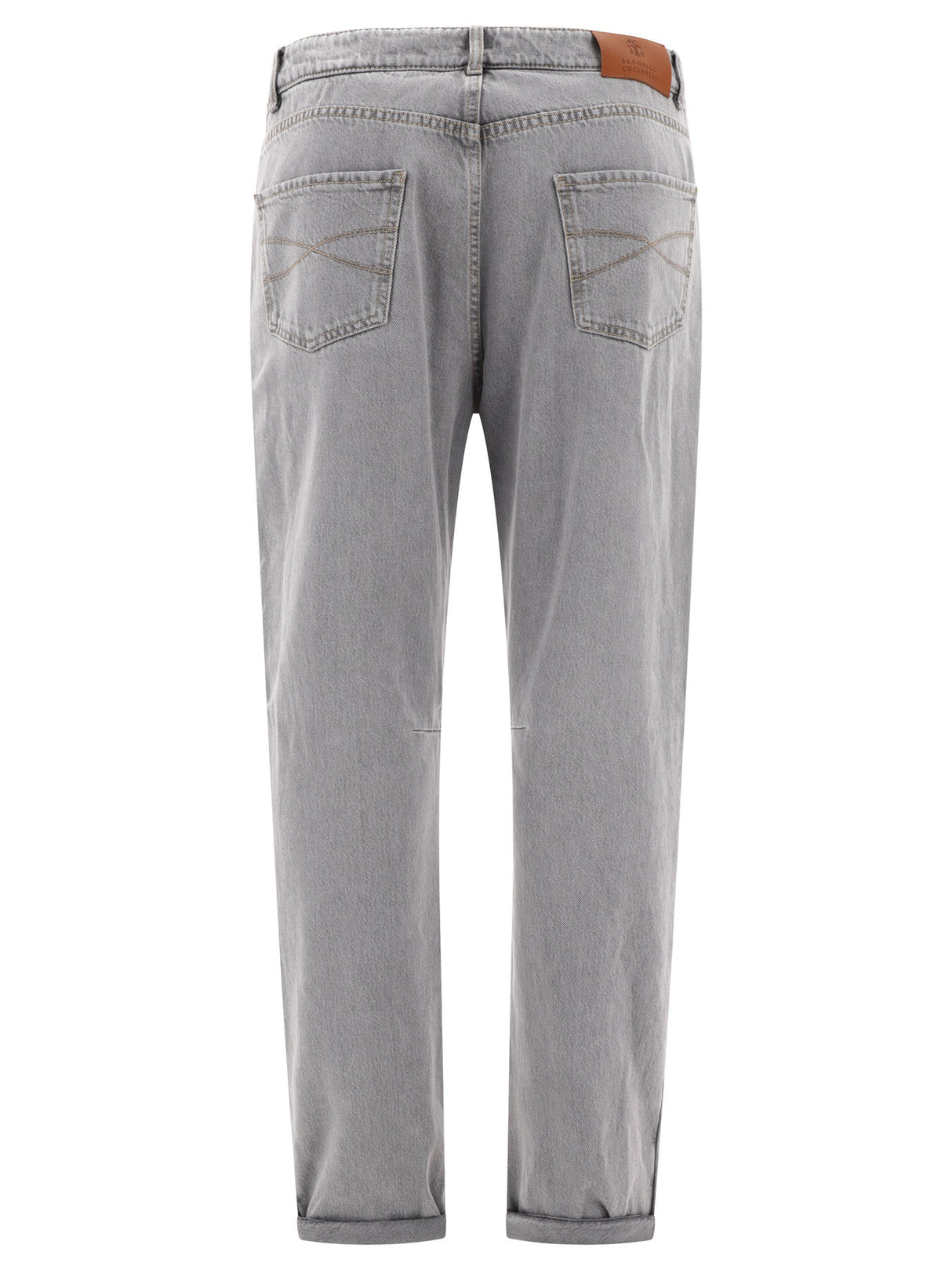 BRUNELLO CUCINELLI Men's 24SS Grey Denim Straight Pants