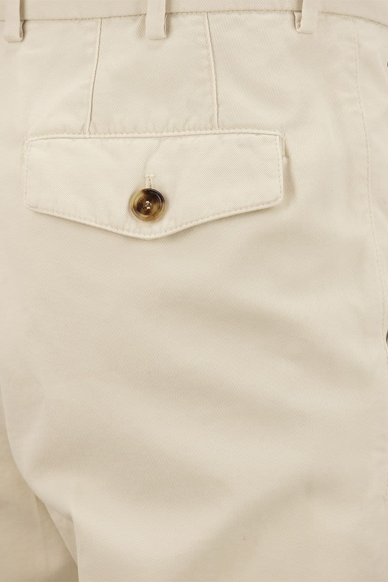 BRUNELLO CUCINELLI Elegant White Cotton Trousers