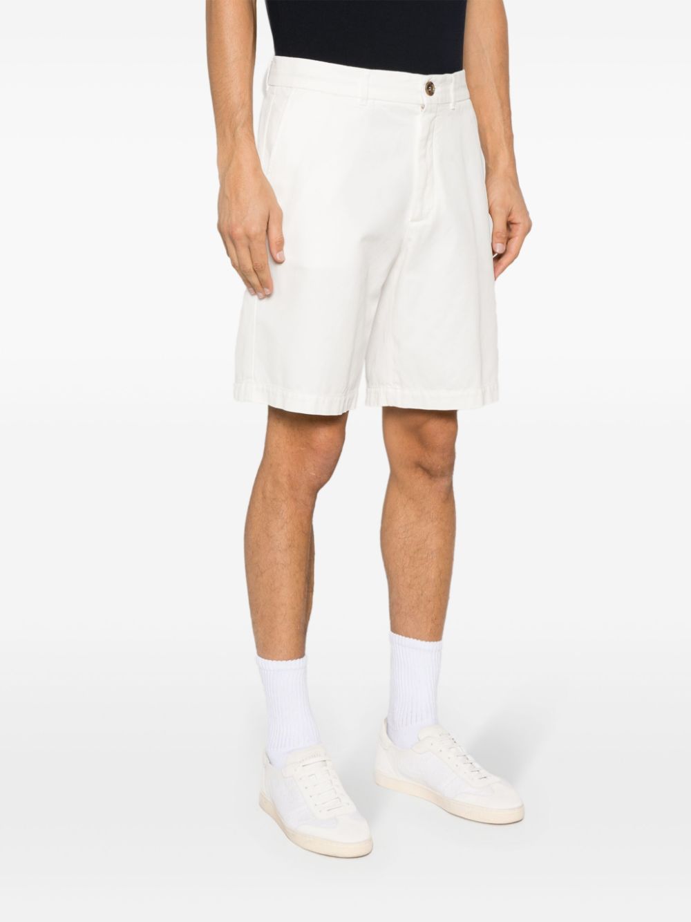 BRUNELLO CUCINELLI Cotton Gabardine Mini Bermuda Shorts