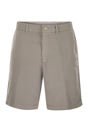 BRUNELLO CUCINELLI Cotton Gabardine Mini Bermuda Shorts