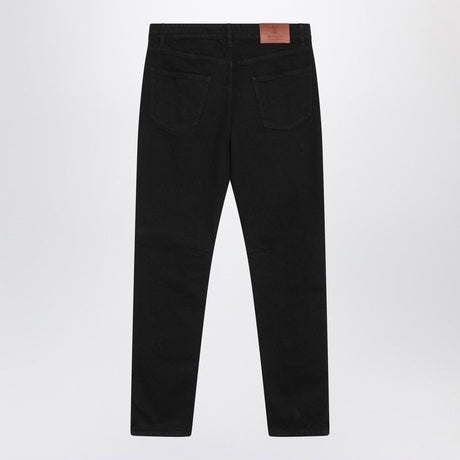 BRUNELLO CUCINELLI Classic Black Cotton Trousers for Men