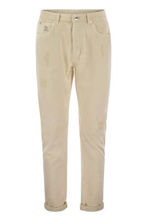 BRUNELLO CUCINELLI Men's 24SS Denim Straight Pants in C7403