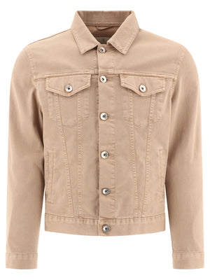 BRUNELLO CUCINELLI 2024 Men's Beige Jacket for Spring/Summer 24 from Italian Fashion House