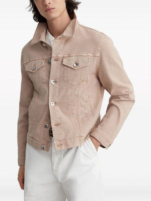 BRUNELLO CUCINELLI 2024 Men's Beige Jacket for Spring/Summer 24 from Italian Fashion House