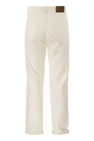 BRUNELLO CUCINELLI Men's Traditional Fit Light Comfort-Dyed Denim Trousers - SS24