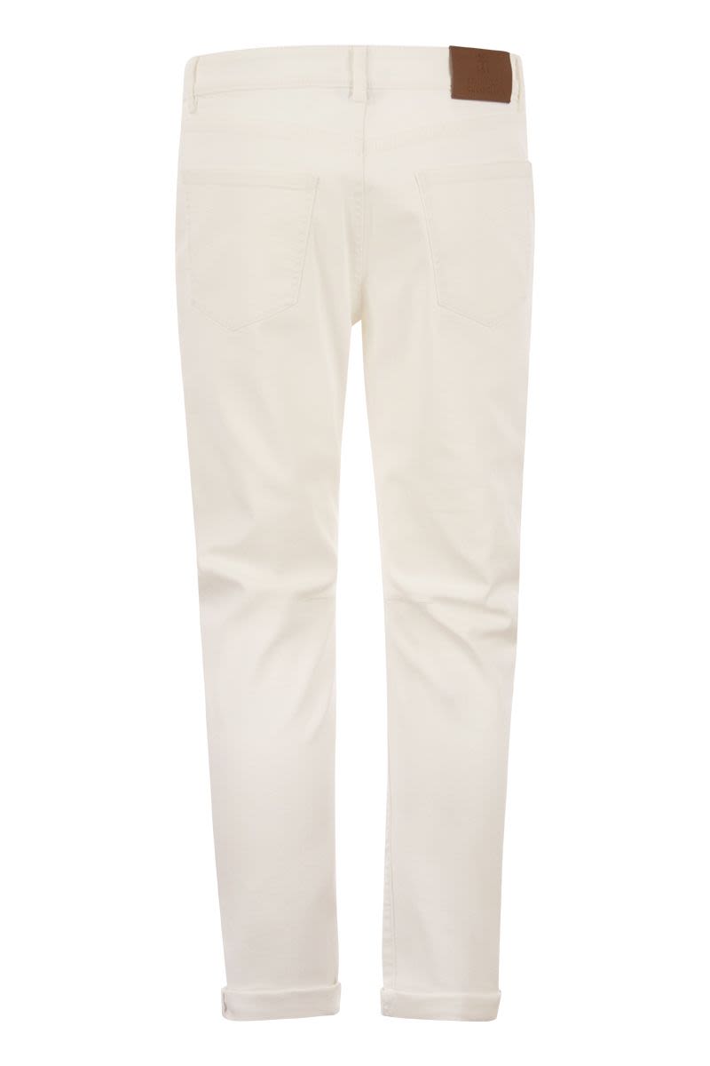 BRUNELLO CUCINELLI Men's 24SS White Denim Straight Pants