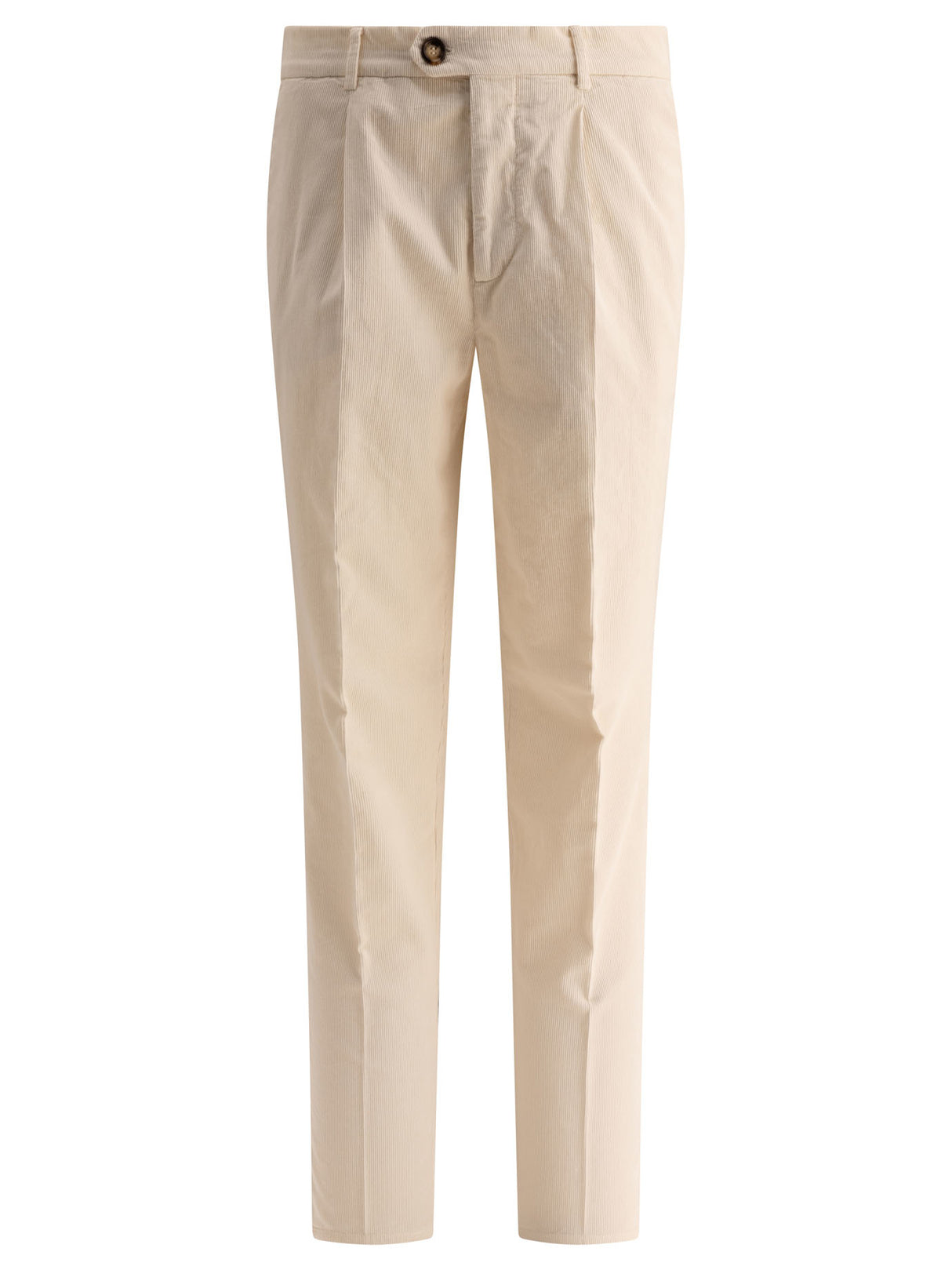 BRUNELLO CUCINELLI Men's Garment-Dyed Leisure Fit Trousers with Pleats - Regular Fit, Mid Rise