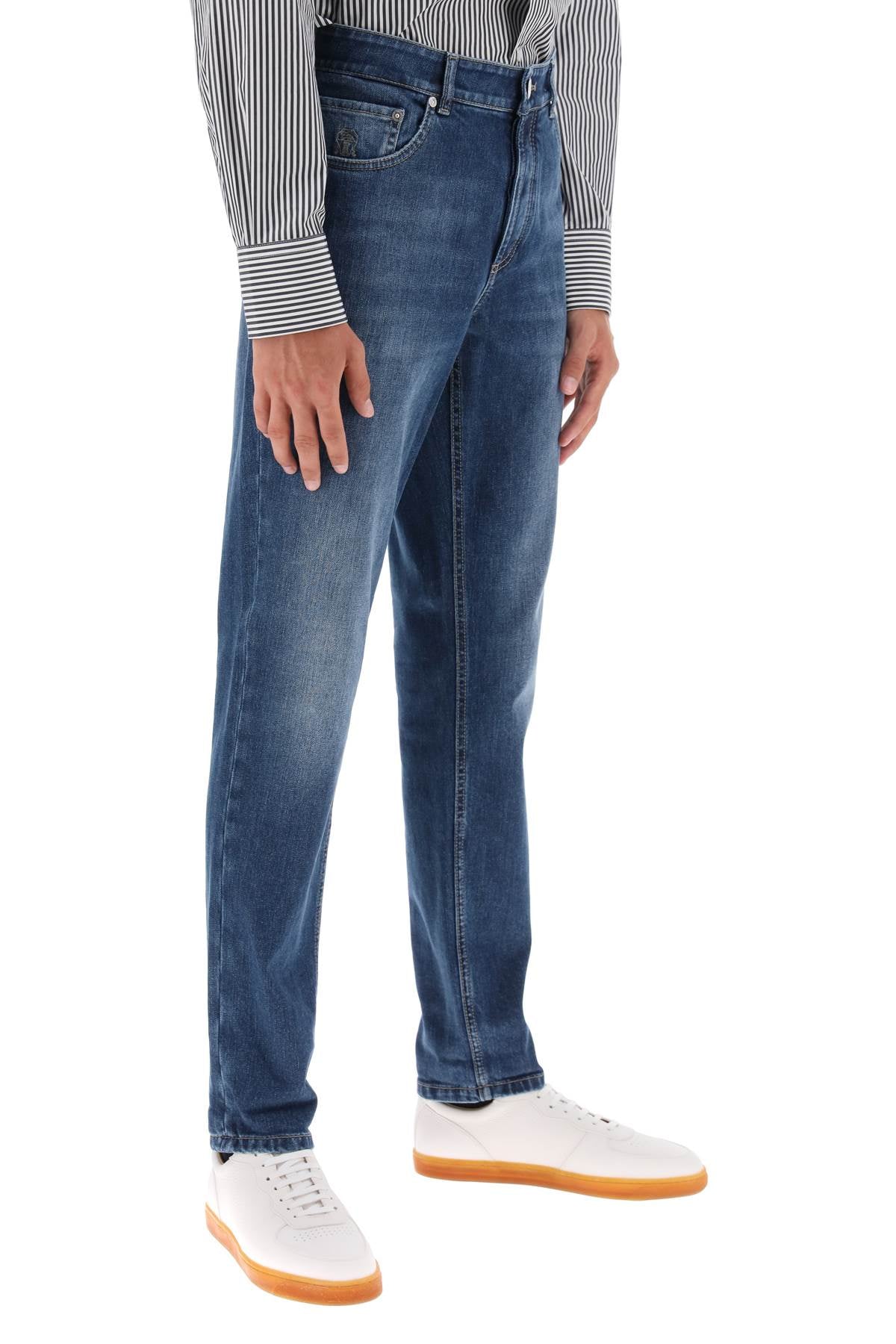 Quần Jeans Ôm Dáng Đen Sẫm Nam