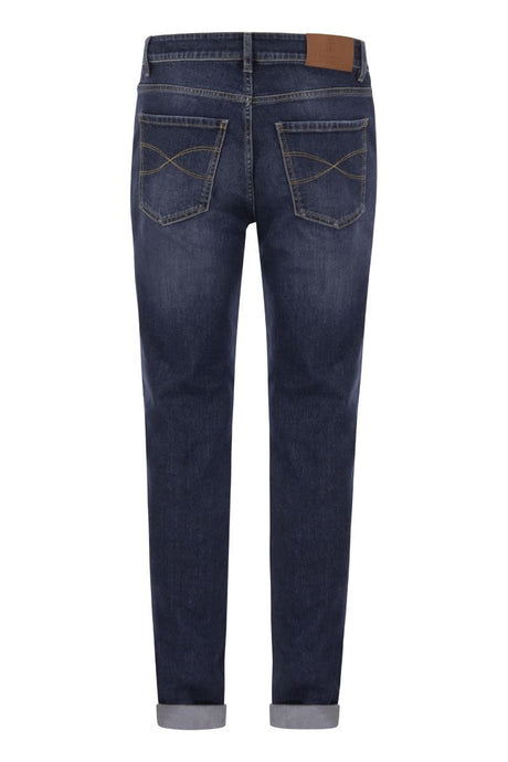 BRUNELLO CUCINELLI Elevated Blue Denim Cotton Jeans
