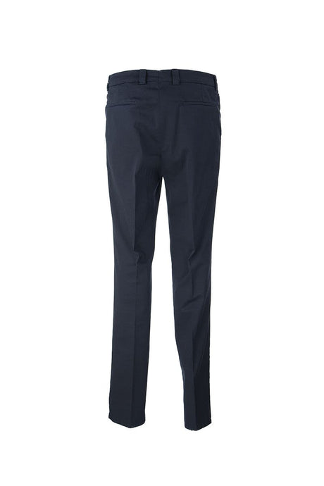 BRUNELLO CUCINELLI Classic American Pima Cotton Trousers with Pleats and Leisure Fit