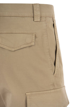 BRUNELLO CUCINELLI Men's Sand Cargo Trousers for Fall/Winter 2023 Collection