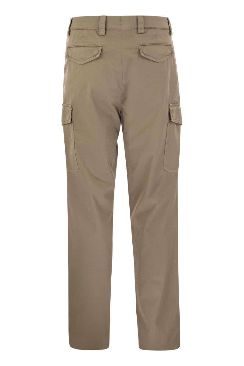 BRUNELLO CUCINELLI Men's Sand Cargo Trousers for Fall/Winter 2023 Collection