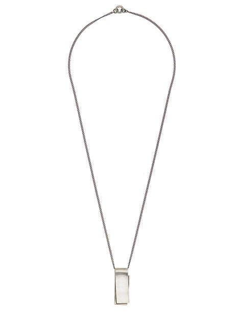 WERKSTATT:MUNCHEN Sleek Pendant Necklace with 68 cm Chain