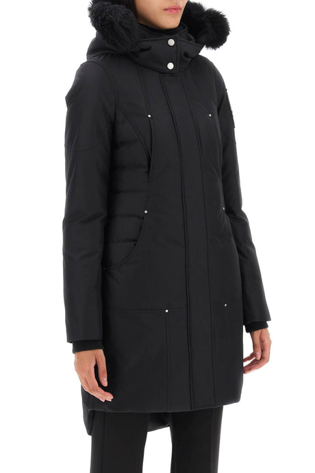 Áo khoác lông cừu đen Moose Knuckles cho nữ - Nhẹ và ấm áp cho mùa thu đông 2023