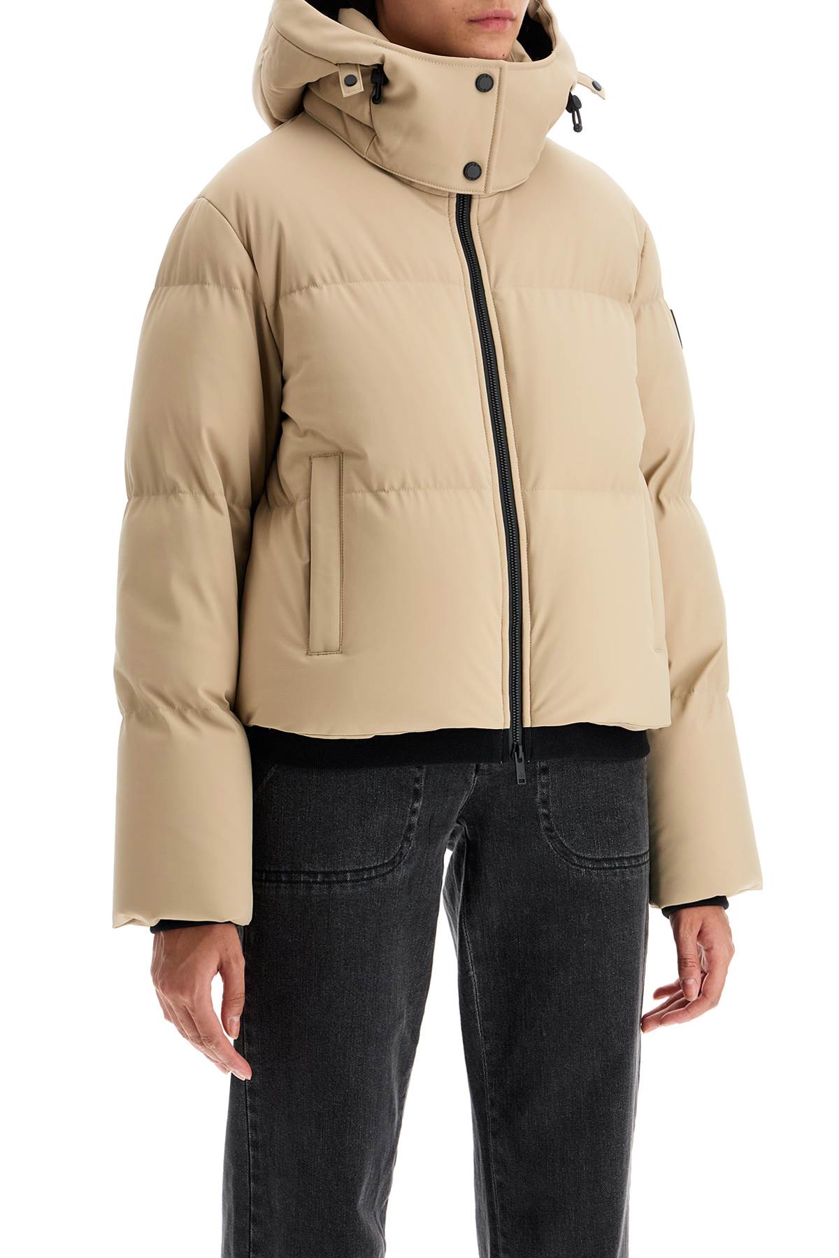 MOOSE KNUCKLES Women's Mini Down Jacket with Removable Hood