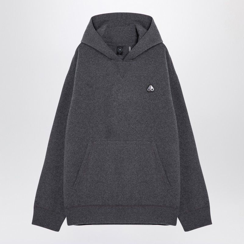 MOOSE KNUCKLES Stylish Wool Hoodie for Men - FW24