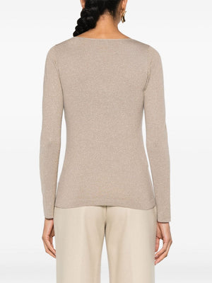 BRUNELLO CUCINELLI Luxurious Textured Knit T-Shirt for Women