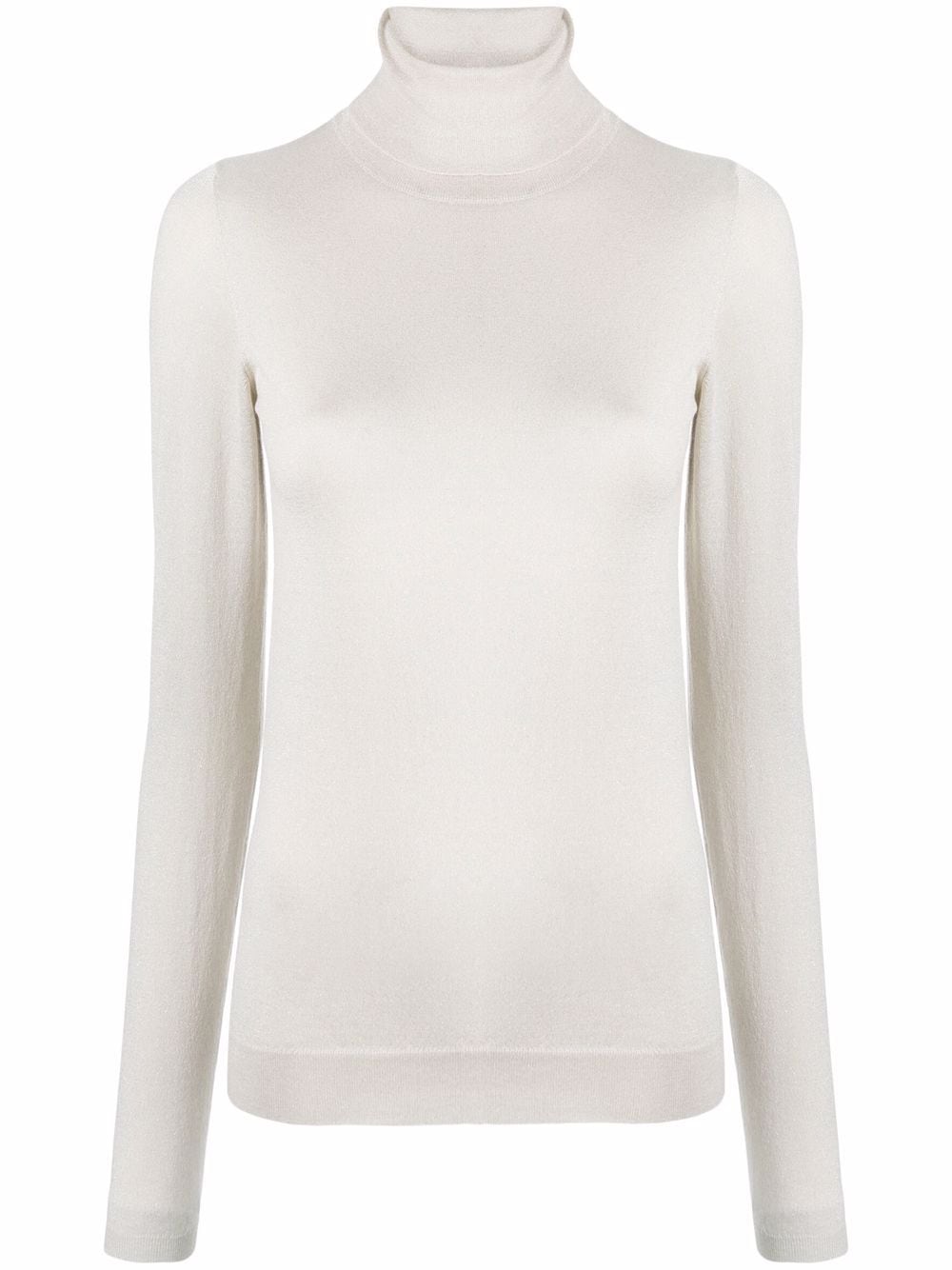 BRUNELLO CUCINELLI Ivory Cashmere-Silk Turtleneck Sweater