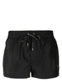 DOLCE & GABBANA Black Logo-Plaque Swim Short for Men - SS24 Collection