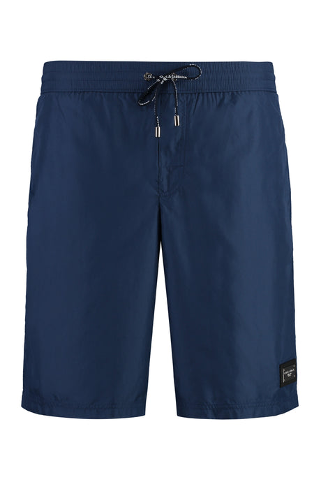 DOLCE & GABBANA Navy Nylon Swim Shorts for Men