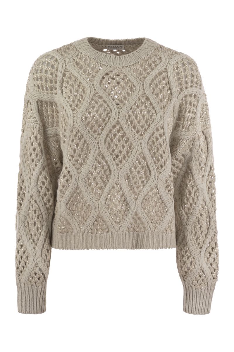 BRUNELLO CUCINELLI Luxurious Cashmere Wave Knit Sweater