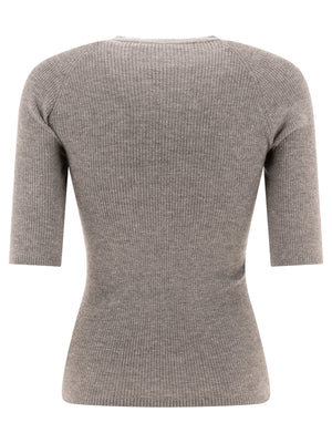 Áo len cashmere ribbed