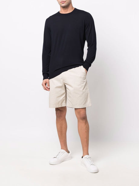 Blue Round Neck Knit Top for Men - SS22 Collection