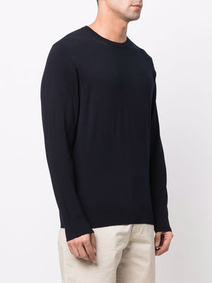 COLOMBO Blue Round Neck Knit Top for Men - SS22 Collection