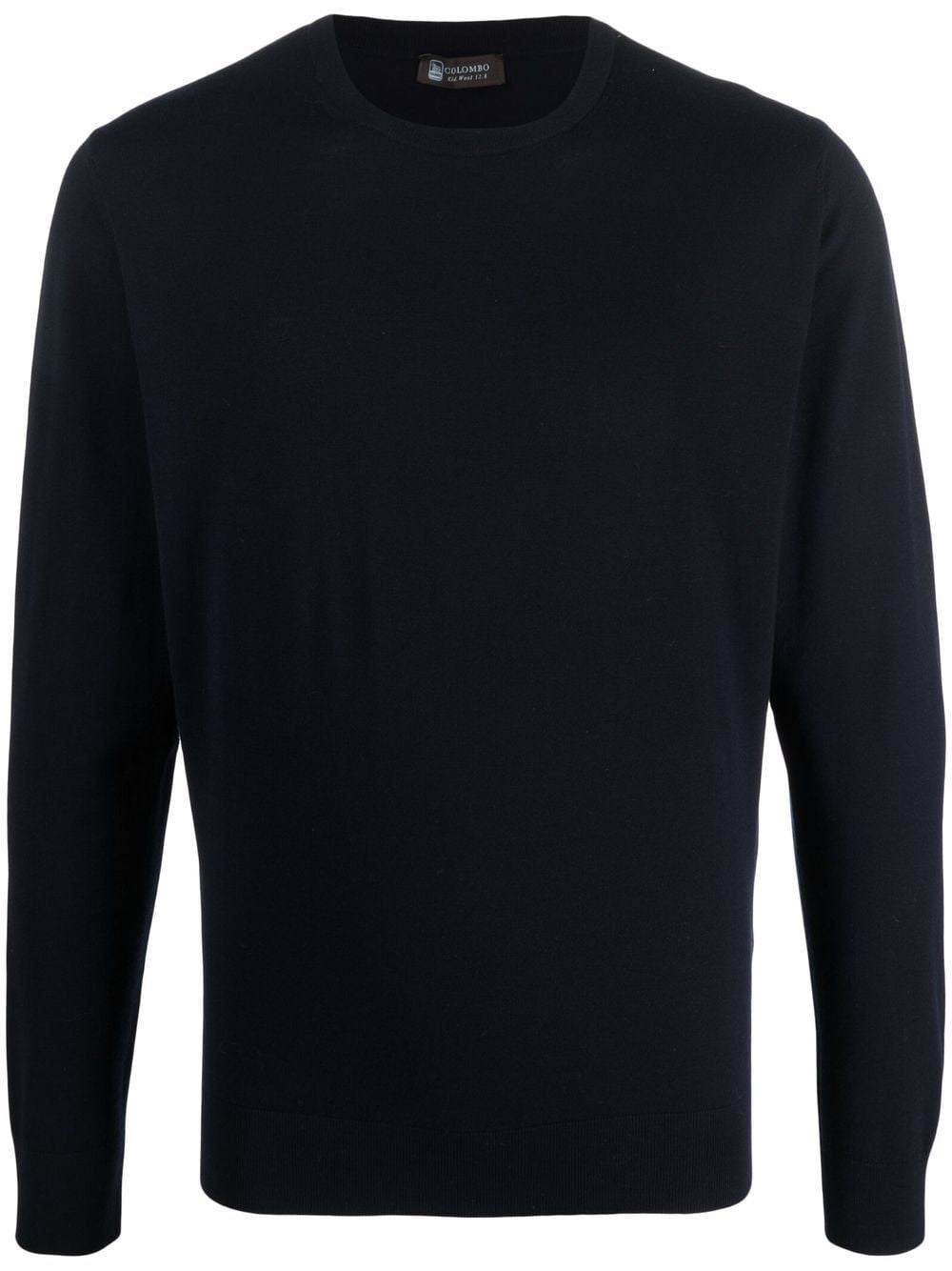 Blue Round Neck Knit Top for Men - SS22 Collection