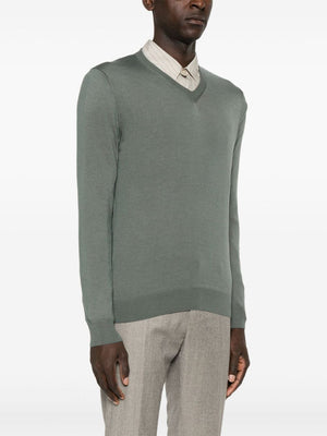 COLOMBO Men's Cashmere-Silk Blend V-Neck Sweater