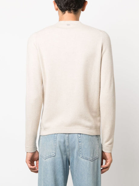 COLOMBO Luxurious Cashmere Crewneck Sweater for Men - FW23