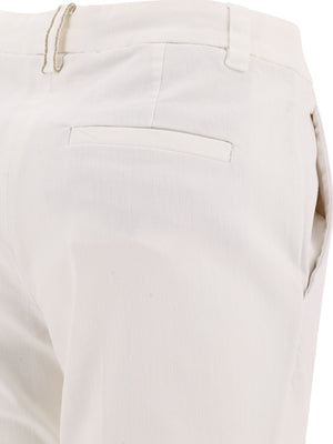 BRUNELLO CUCINELLI White 24SS Women's Shorts & Burmudas for the Modern Fashionista