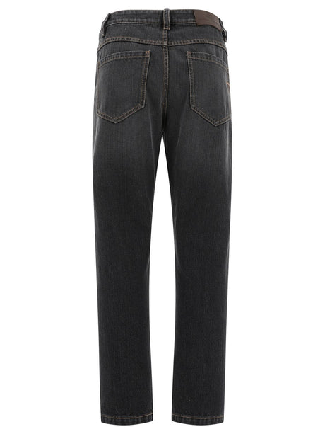 BRUNELLO CUCINELLI Fashionable Gray Jeans for Women | 24SS Denim Collection
