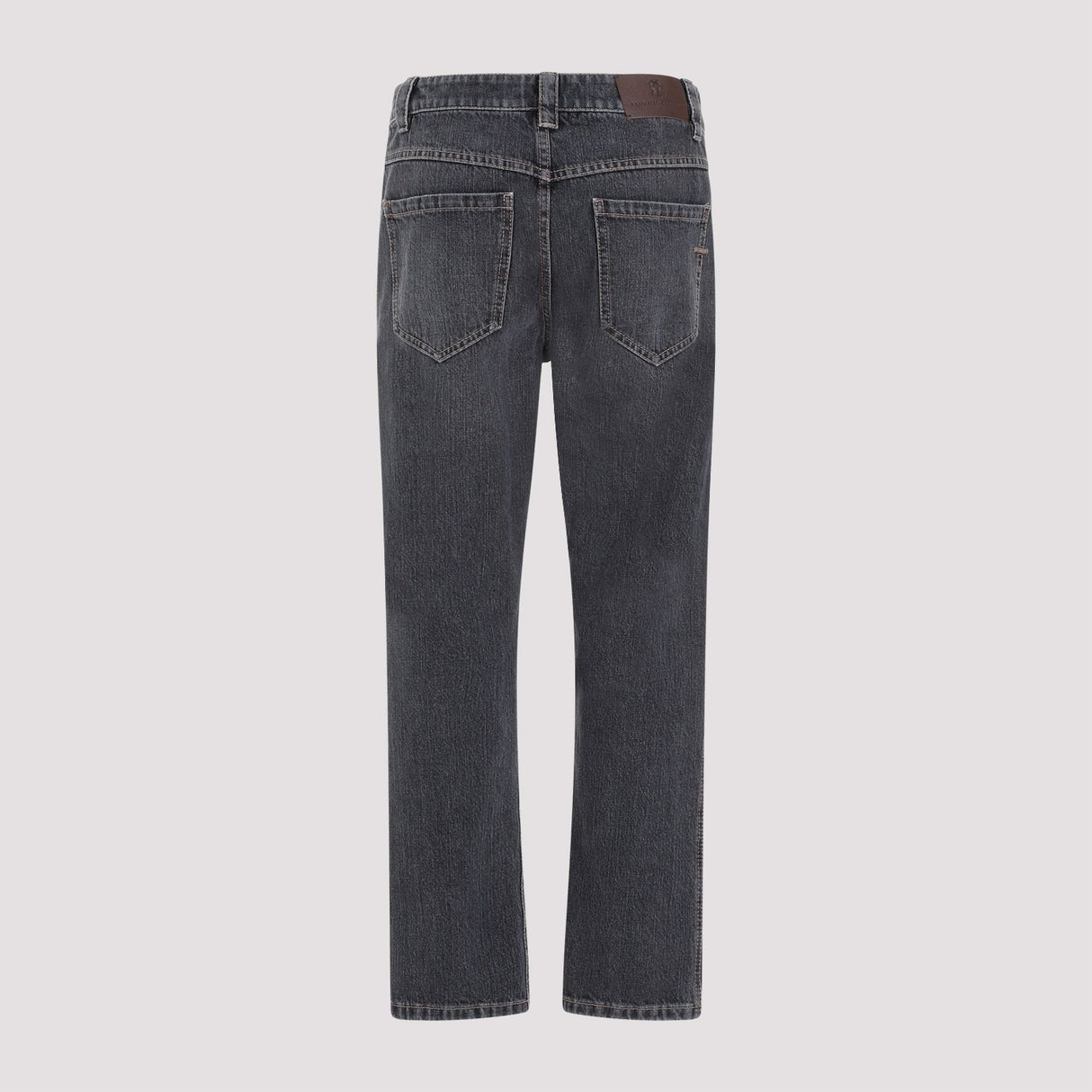 BRUNELLO CUCINELLI Black Washed Cropped Denim Jeans for Women