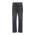 BRUNELLO CUCINELLI Black Washed Cropped Denim Jeans for Women