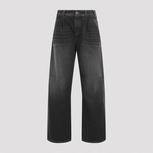 BRUNELLO CUCINELLI High-Rise Wide-Leg Denim Jeans