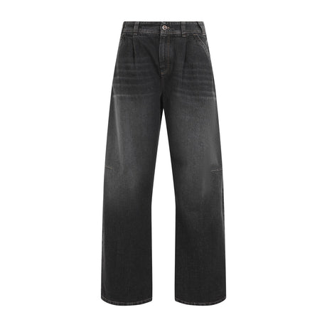 BRUNELLO CUCINELLI High-Rise Wide-Leg Denim Jeans