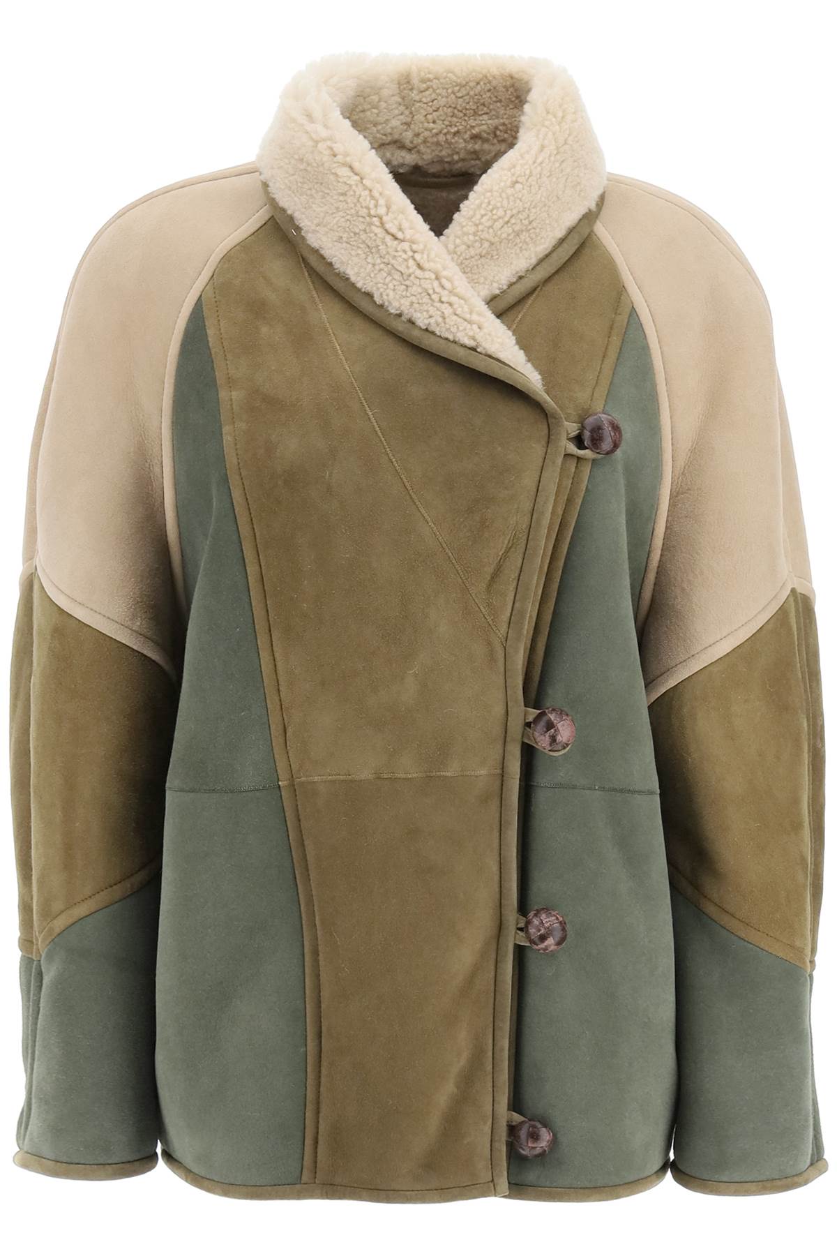 Áo khoác lông cừu đa sắc cho phụ nữ - Bộ sưu tập FW22