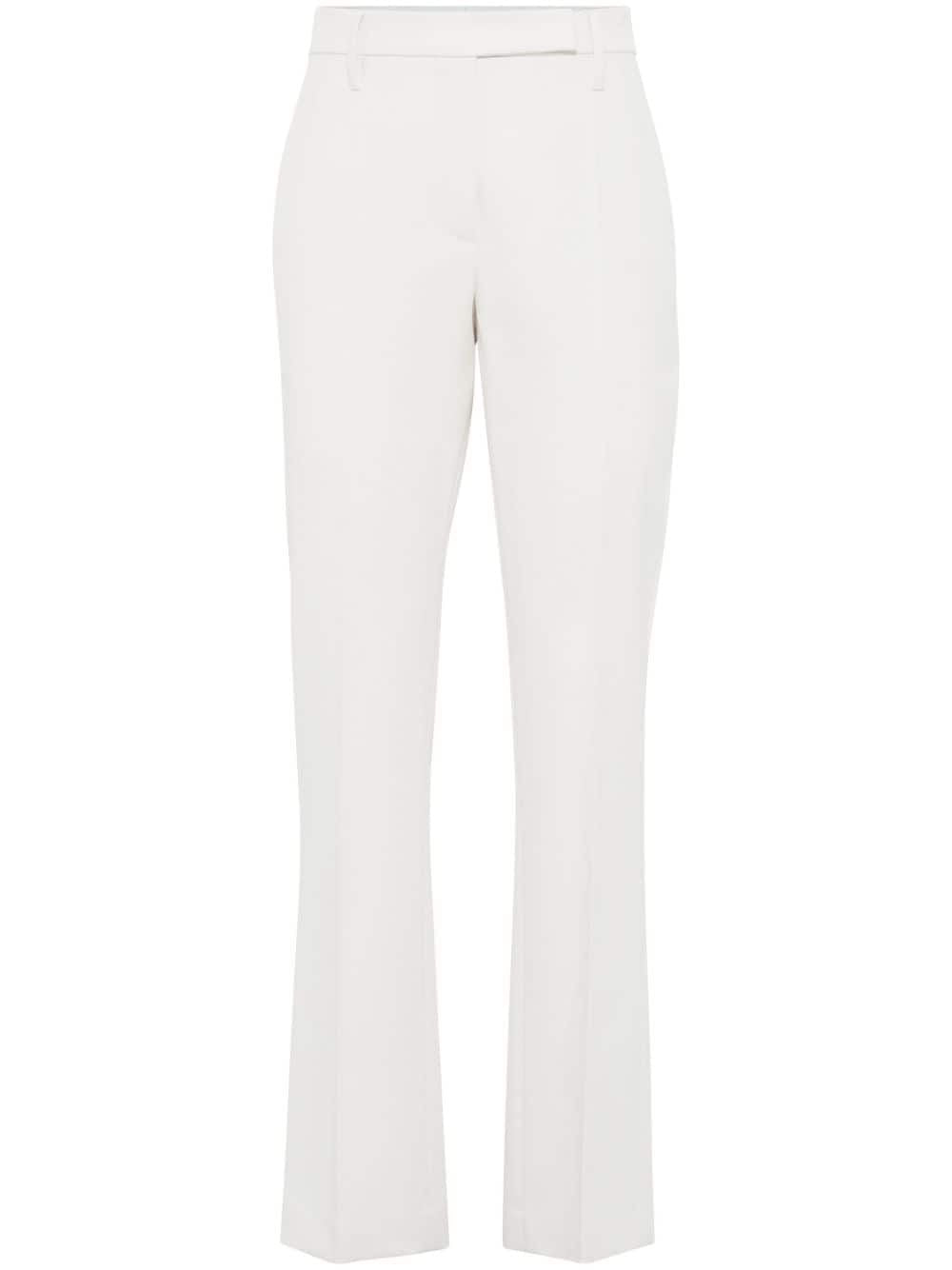 BRUNELLO CUCINELLI Embellished Elegance Trousers with Monili Details