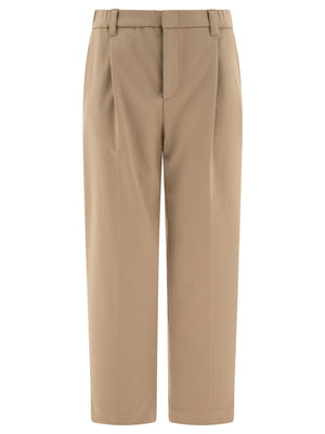 BRUNELLO CUCINELLI Luxurious Beige Slouchy Trousers